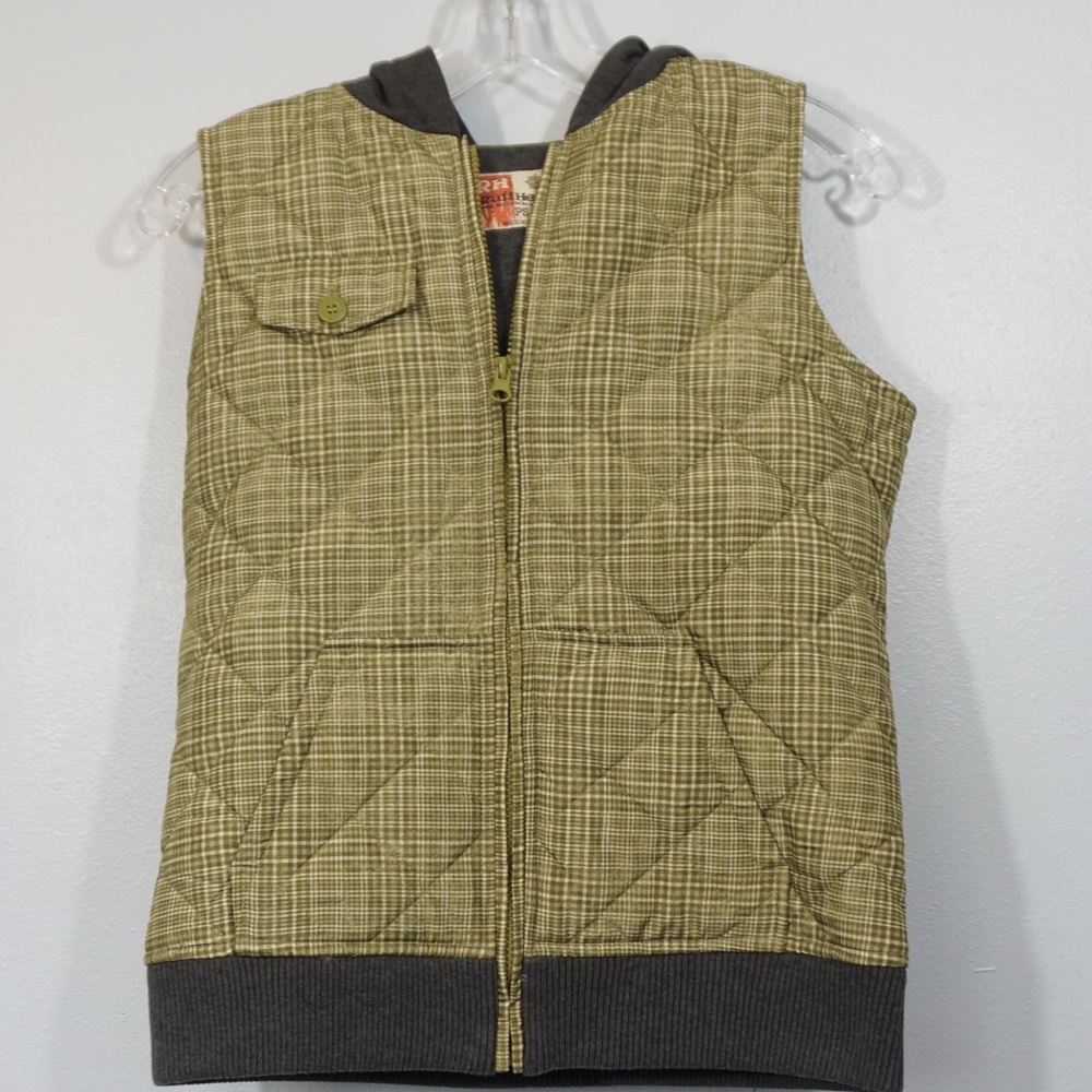 Ruff Hewn Green and Gray Vest Size PS